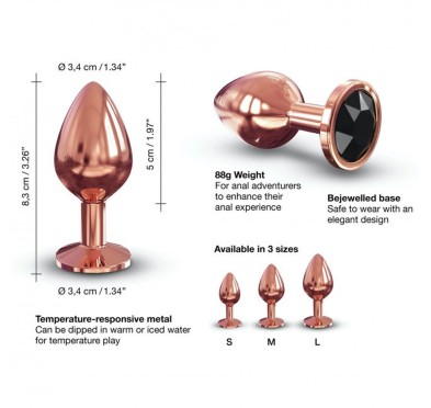 Ozdobny korek analny metal dorcel diamond plug 8cm